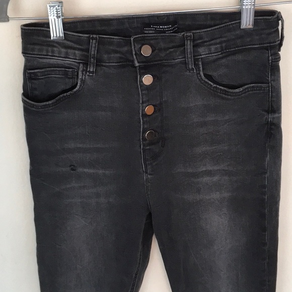 EUC Zara Button fly Skinny Jeans - Picture 2 of 7
